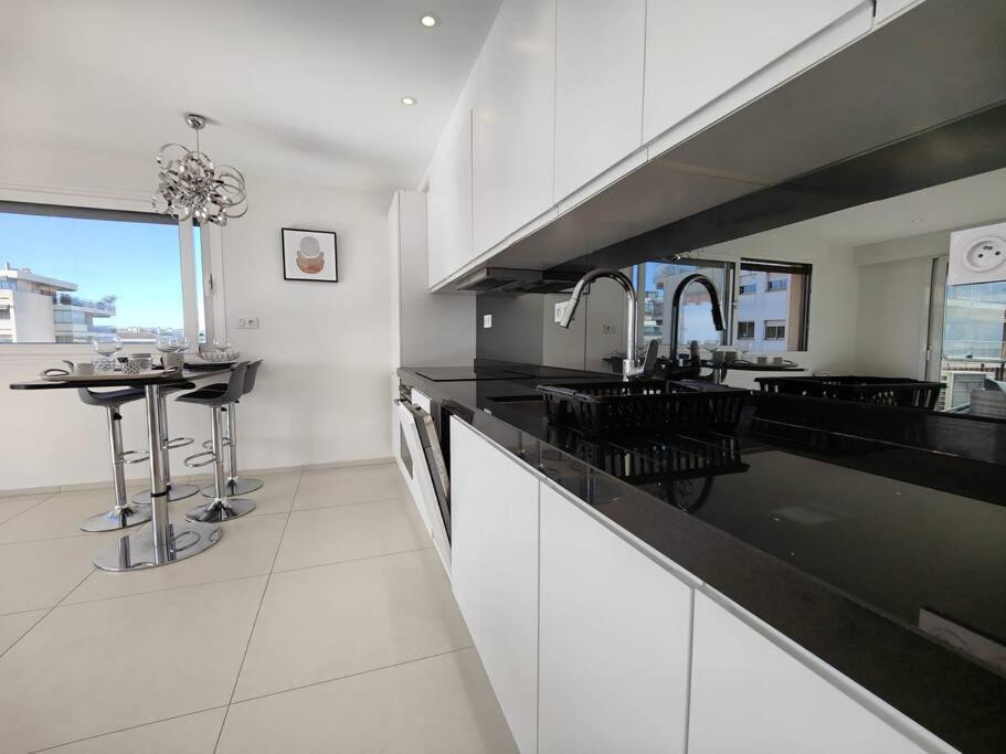 Cannes Vue Mer T2 61M²+ Parking 외부 사진